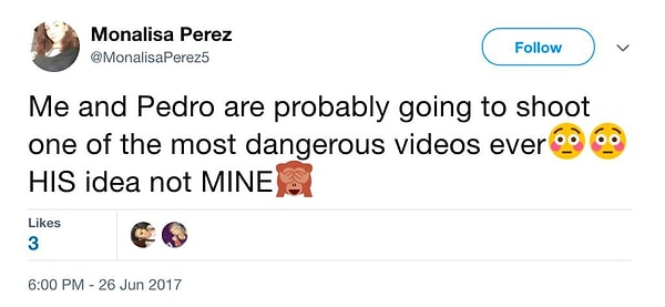 Но что-то пошло не так, когда Монализа и Руиз решили повысить свой рейтинг с помощью опасного трюка.