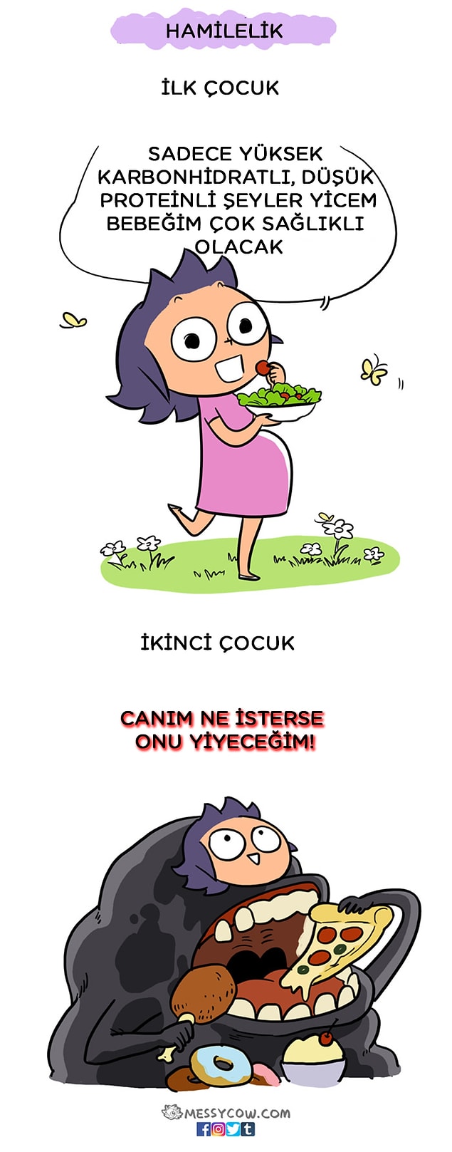 11. Hahah! Tabii sen yine de o yemeği çok abartma! O kilolar ne olacak sonra... 🙄