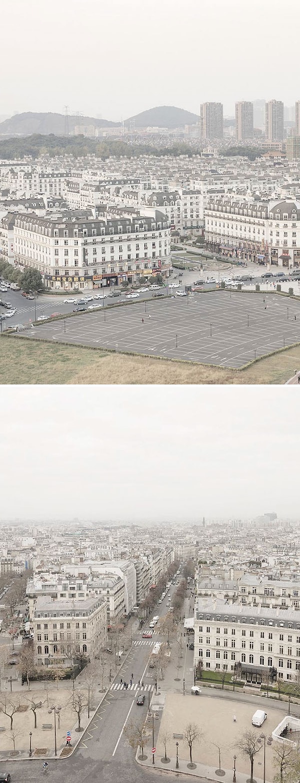 3. Верх: Китай. Низ: Париж