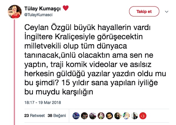 Ceylan Özgül'ün bu iddialarına karşılık elbette karşı iddialar da var. Kediciklerden Tülay Kumaşçı, eski arkadaşını böyle yalanladı.