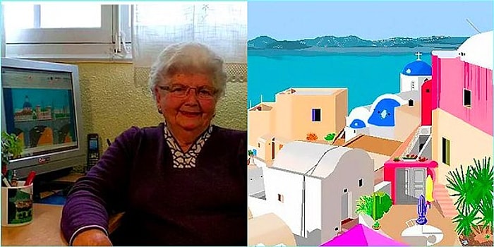 Альтернатива огороду: 87-летняя испанка рисует шедевральные картины в самом обычном MS Paint