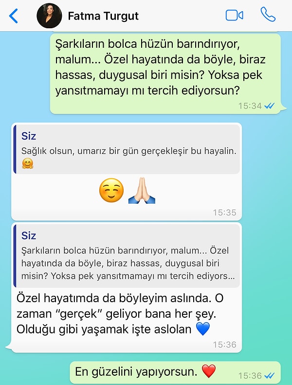 5. Özel hayata da indik birazcık 😌