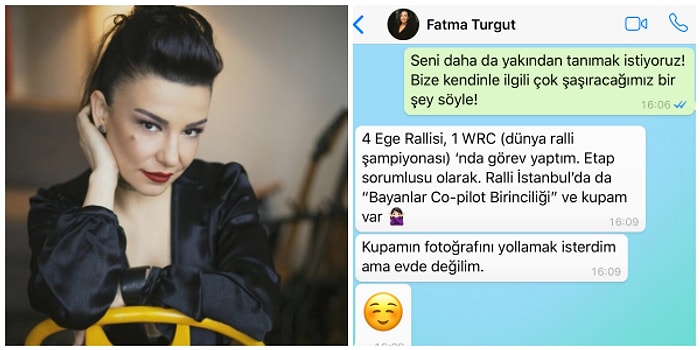 Fatma Turgut'a WhatsApp'tan Yürüdük! Güzeller Güzeli Başarılı Şarkıcımızla Eğlenceli Muhabbetimize Buyurun