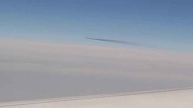 İzmir'den Yunanistan'a Uçan Adamın Bulutların Üstünde Kaydettiği İlginç Görüntü