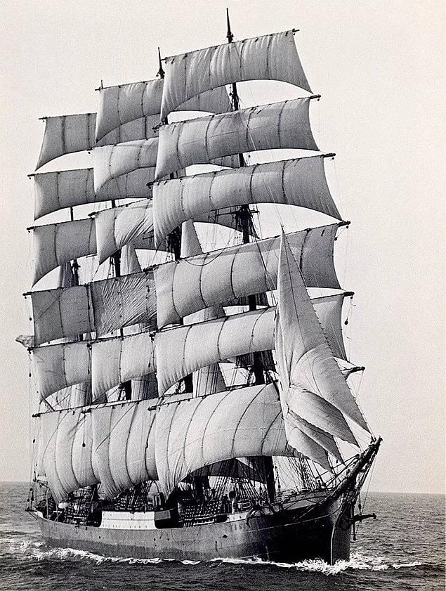 16. The last sailing boat carrying passengers in history, 1949