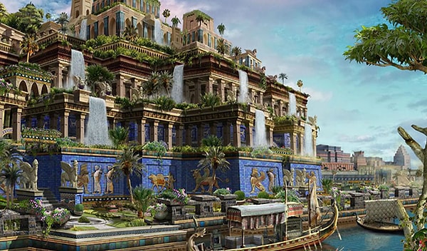 2. Где находились Висячие сады Семирамиды?