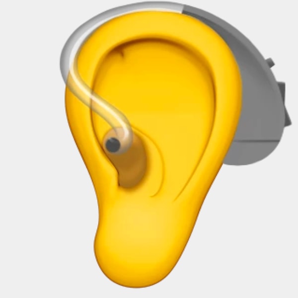 5. Ухо со слуховым аппаратом: