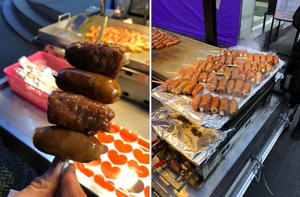 15. Сосиски, фаршированные сладким рисом