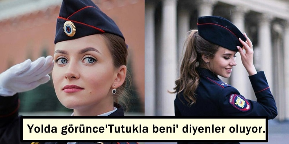 Rusya'nın Görenlere 'Tutukla Beni!' Diye Laf Attıracak Kadar Çekici ve Güzel Kadın Polisleri 😎