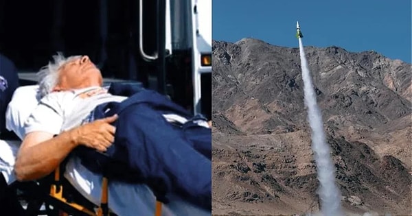 8. Мужчина приземлился в пустыне Мохаве, штат Калифорния. После чего его пришлось госпитализировать — Майк повредил спину.