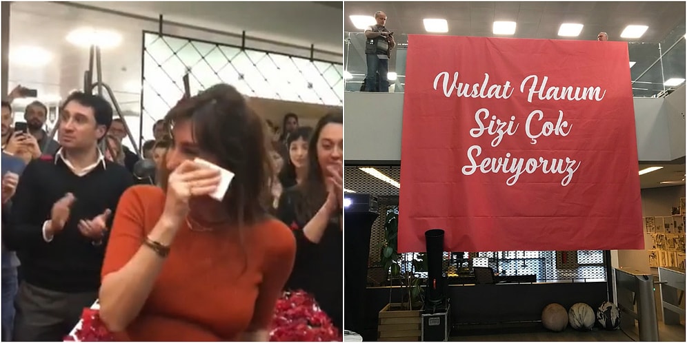 Hürriyet'ten Güllerle Uğurlandı: Vuslat Doğan Sabancı Mesai Arkadaşlarına Gözyaşları ile Veda Etti