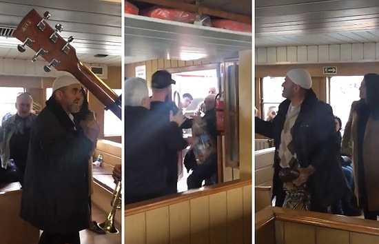 'Bunlar Misyoner' Diyerek Vapurda Müzik Yapan İnsanlara Saldıran Adam