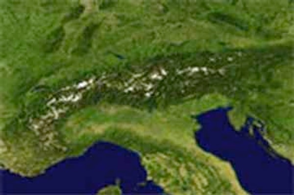 1. Какие горы сфотографированы со спутника?