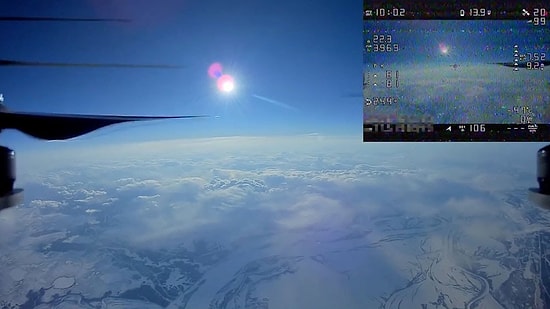 10 Bin Metre Yüksekliğe Çıkan Drone'un Kaydettiği Muhteşem Görüntüler