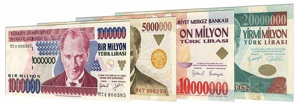 Kadıoğlu'nun TÜİK verilerine dayandırdığı araştırmada 1 milyon ve 1 lira ile alınabilecekler gram ve mili litre olarak sıralandı.