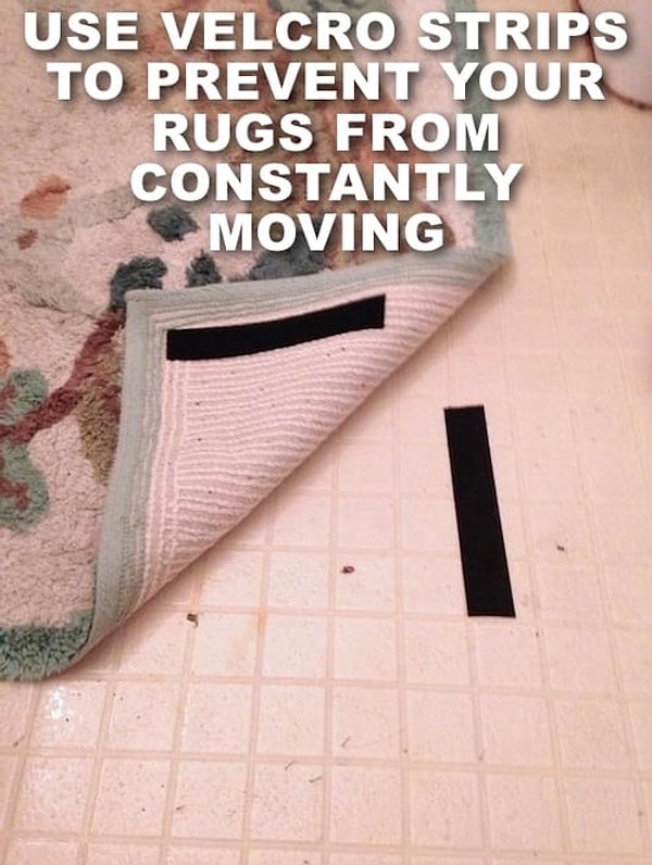 8. Что делать, чтобы ковер оставался на своем месте?