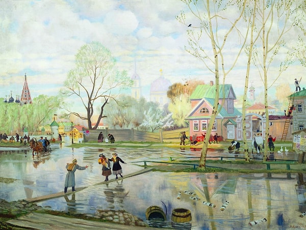 5. "Весна", Б. Кустодиев