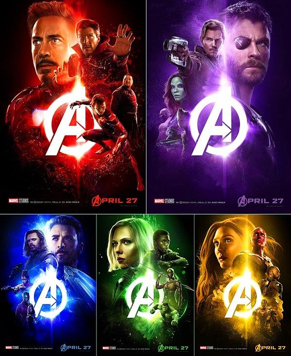 15. Yılın filmi Avengers: Infinity War'dan yepyeni posterler: