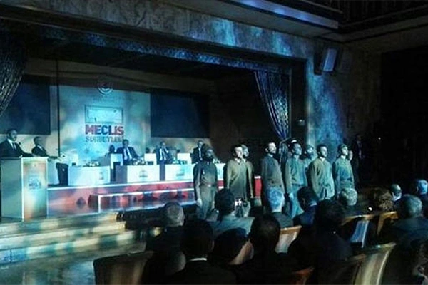 TBMM Kültür, Sanat ve Yayın Kurulu tarafından başlatılan “Meclis Sohbetleri” etkinliği kapsamında 18 Mart Çanakkale Anmasına ilişkin bir tiyatro gösterisi sergilendi.