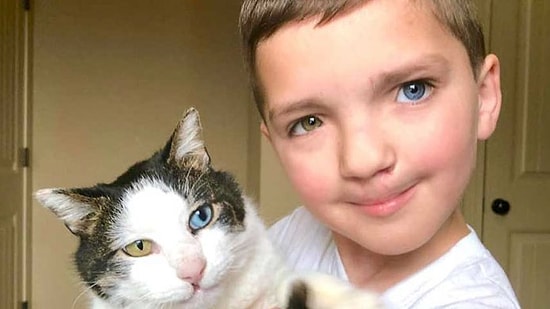 Этого мальчика с заячьей губой и гетерохромией дразнят в школе, но недавно он обрел друга