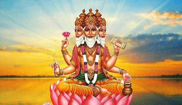 Dünyayı yaratan Tanrı Brahma!