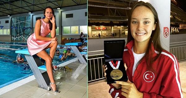 8. Türk olimpiyat tarihinde bir ilke imza atan 18 yaşındaki Viktoria Zeynep Güneş.