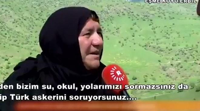 Türk Askerinin Aleyhine Sorular Soran Muhabire Ayar Veren Kürt Teyze
