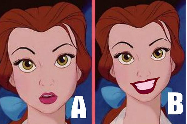 7. А что скажете в случае улыбки Белль?