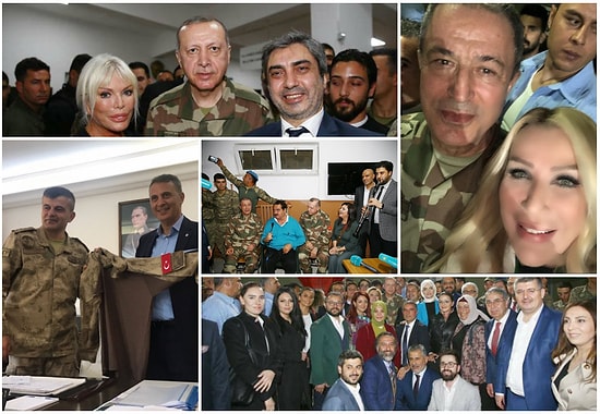 Erdoğan Üniforma Giydi: Selfie'ler ve Türküler Eşliğinde Sınır Karakoluna Moral Ziyareti