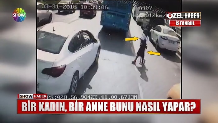 Bu Nasıl Anne! İki Çocuğunu Trafiğin Ortasına Bırakıp Çekip Giden Kadın!