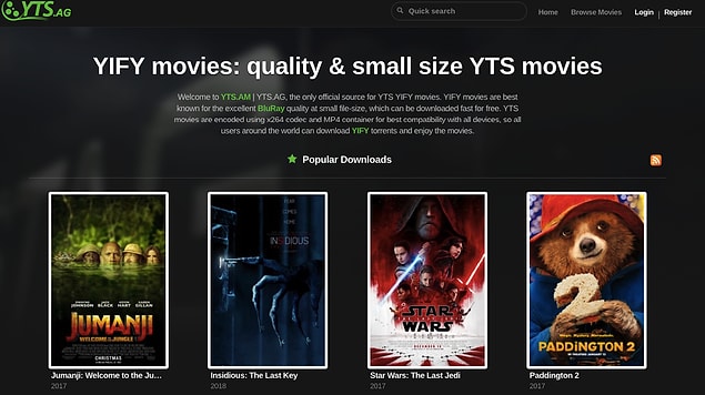 1. YIFY Movies