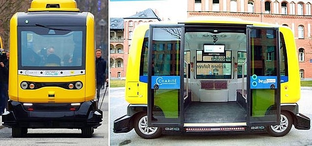 Berlin'de Charite Hastanesi ve tıp kampüsü arasında mekik dokuyan bu otonom minibüse 4 yeni arkadaşı daha katılmak üzere.