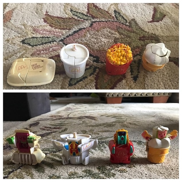 11. Robata dönüşen eski McDonald’s yemek oyuncakları.