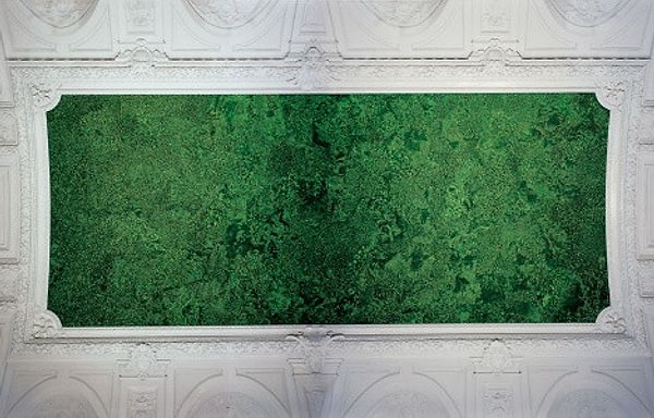 3. Бельгийский художник нанял команду из 29 подмастерьев и на ручное приклеивание жуков к потолку помощники потратили 3 месяца кропотливого труда.