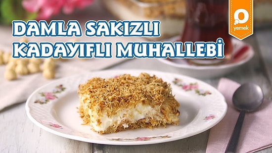 Sevdiğiniz Lezzetleri Tek Tatlıda Topladık: Damla Sakızlı Kadayıflı Muhallebi Tarifi