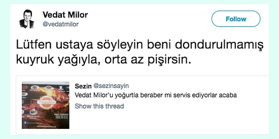 Kendi İsmini Bir Lokantanın Menüsünde Gören Vedat Milör'un Aşırı Samimi Tepkisi