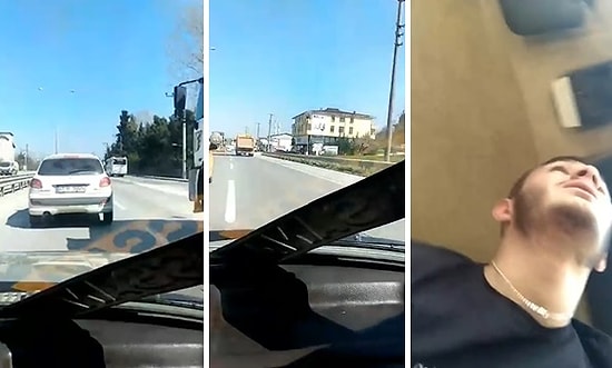 Tofaşla Makas Atarken Taklaya Gelen Gençler