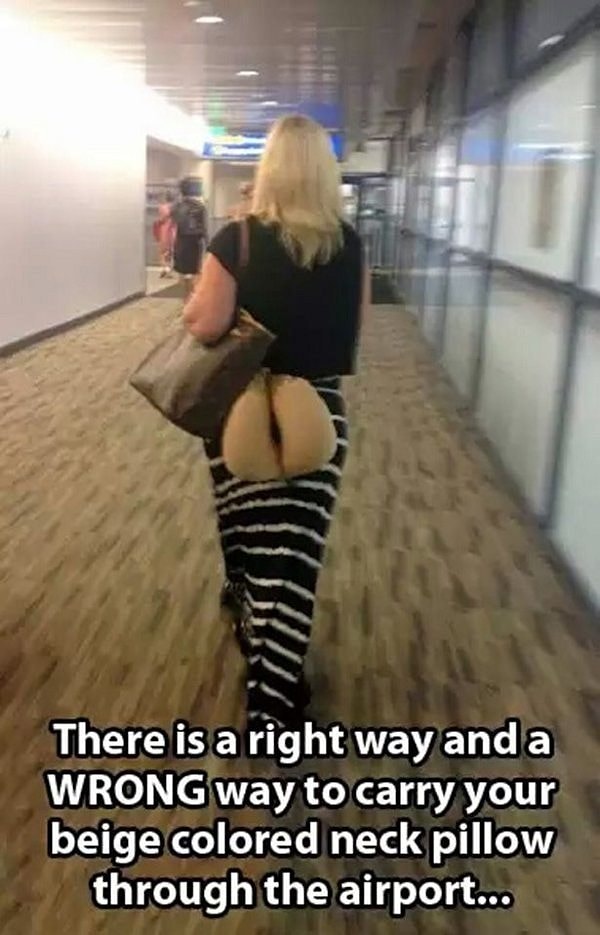 2. Это одновременно и правильный, и неправильный способ переноски надувной подушки :)