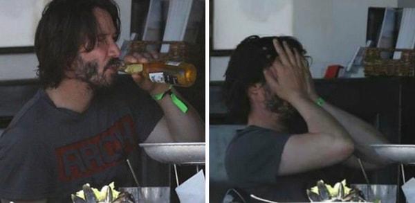 9. "Keanu Reeves bira içip varoluşsal krize giriyor."