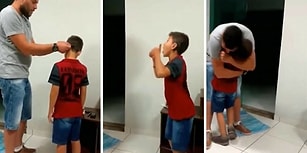 Taktığı İşitme Cihazı ile Babasının Sesini Yeniden Duyan Çocuğun Müthiş Mutlu Olduğu Anlar