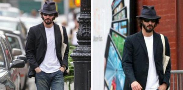 20. "Keanu Reeves her çağa uyan moda ikonluğuna devam ediyor."