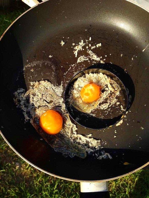 3. Yazın sıcağında yumurta pişirmek!