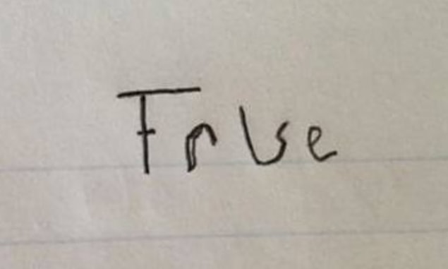 8. True= doğru, false= yanlış. Sizce hangisi?