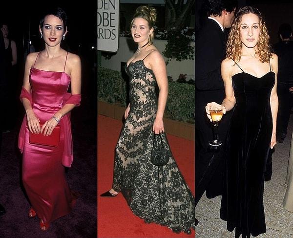 90'lı yıllardan pek çok parça günümüzde yerini buldu, modanın demirbaşları oldu. Slip elbiseler ise o yıllardan yadigar en güzel parçalardan biri...
