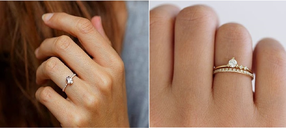 Bakmadan Evlenmeyin! Sadelikten Yana Olan Kadınlara 19 Minimal Yüzük Önerisi