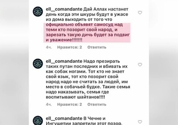 8. После этого на девушку не просто обрушилась волна хейтерства – ей начали приходить сообщения с угрозами расправы и предложениями устроить Диане самосуд.