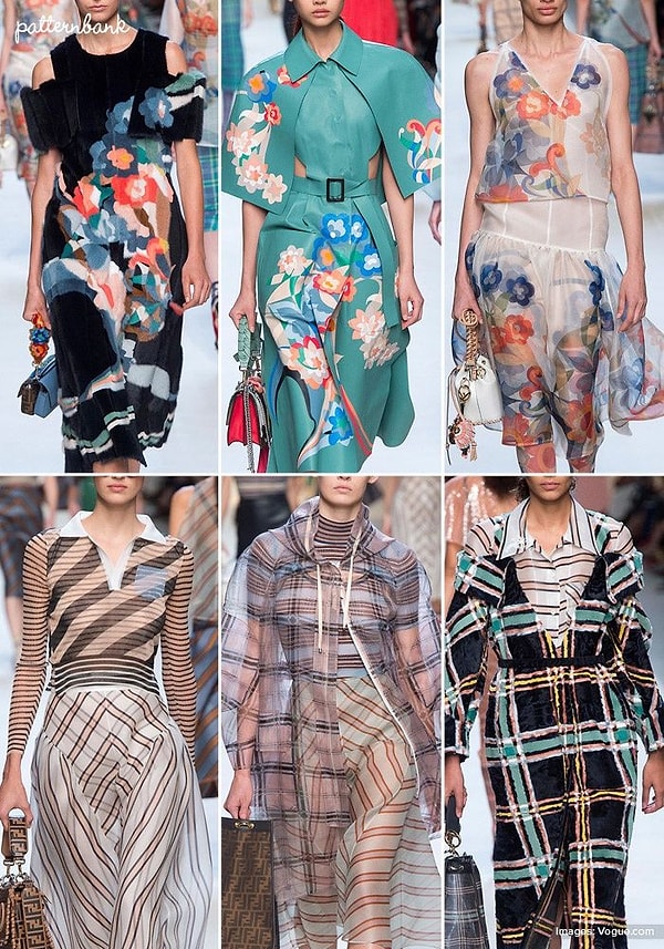 Чем заменить: цветочным узором, клеткой, горохом, принтом с логотипами