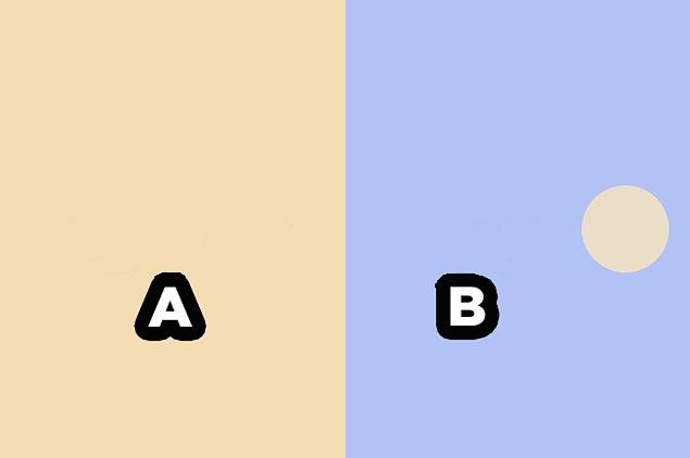 4. A dikdörtgeninin rengi B'deki daire ile aynı mı sence?