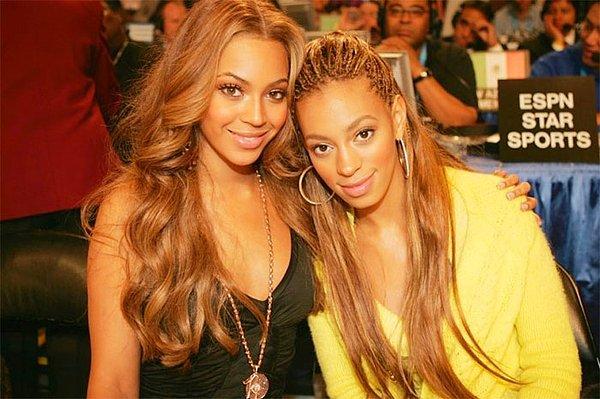 9. Beyonce ve kardeşi Solange