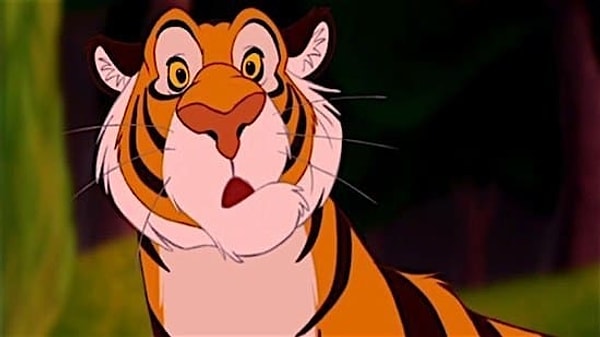 7. А этот удивленный тигр из мультфильма...